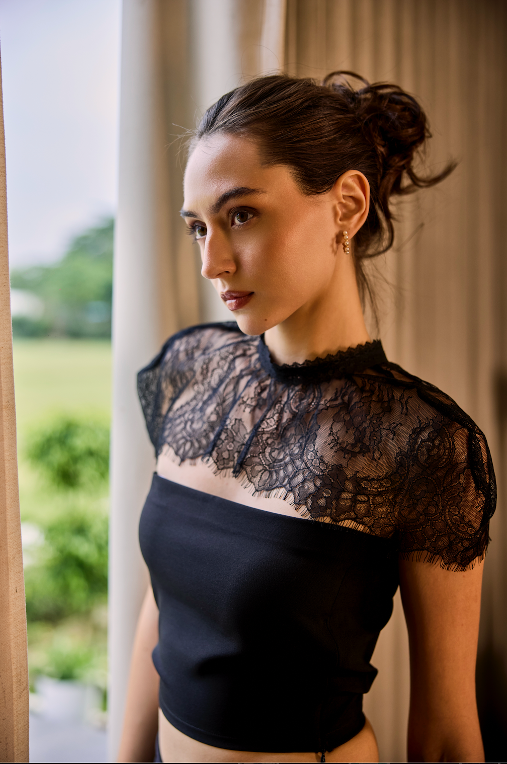 Lace Crown Top