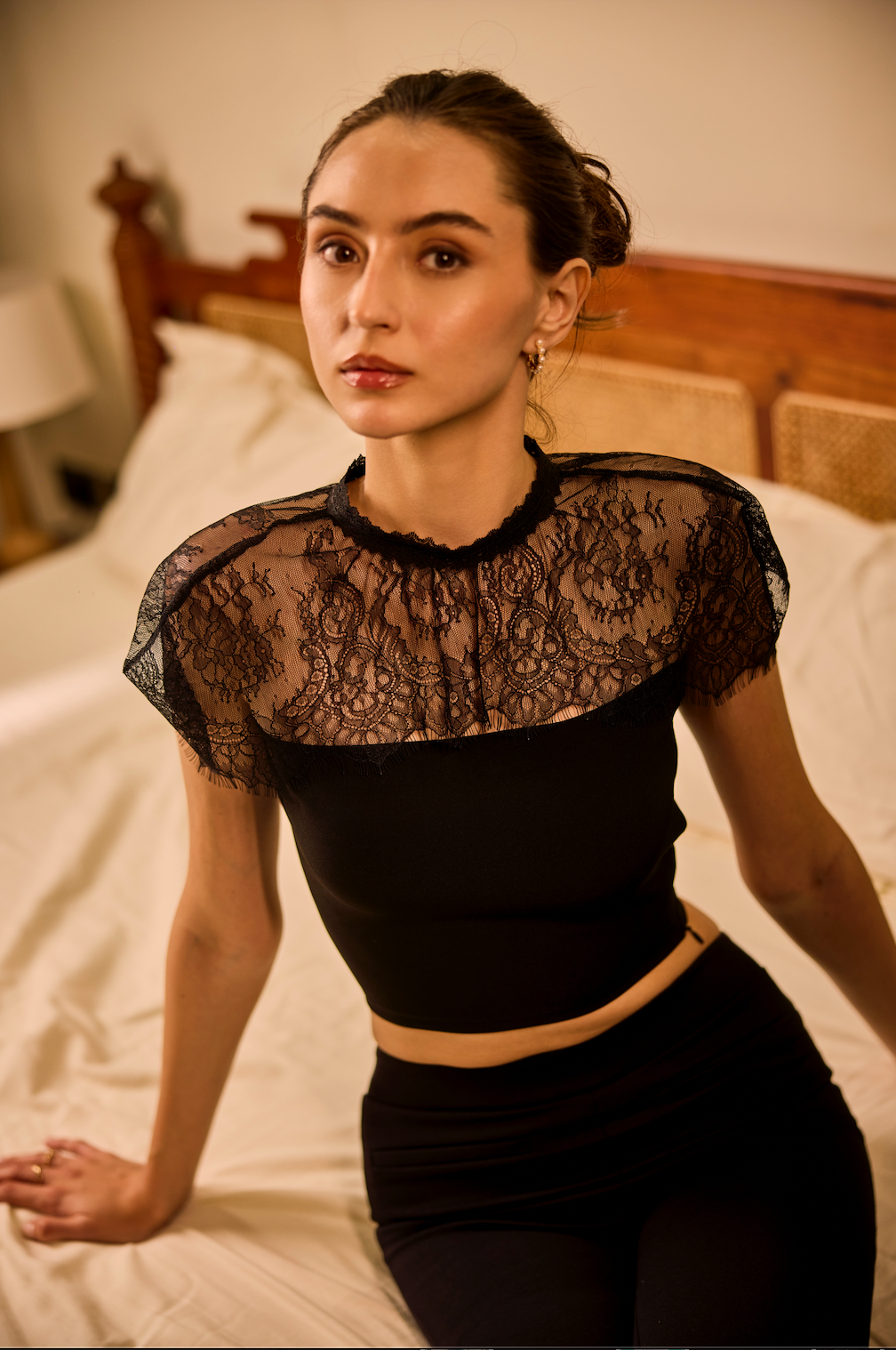 Lace Crown Top