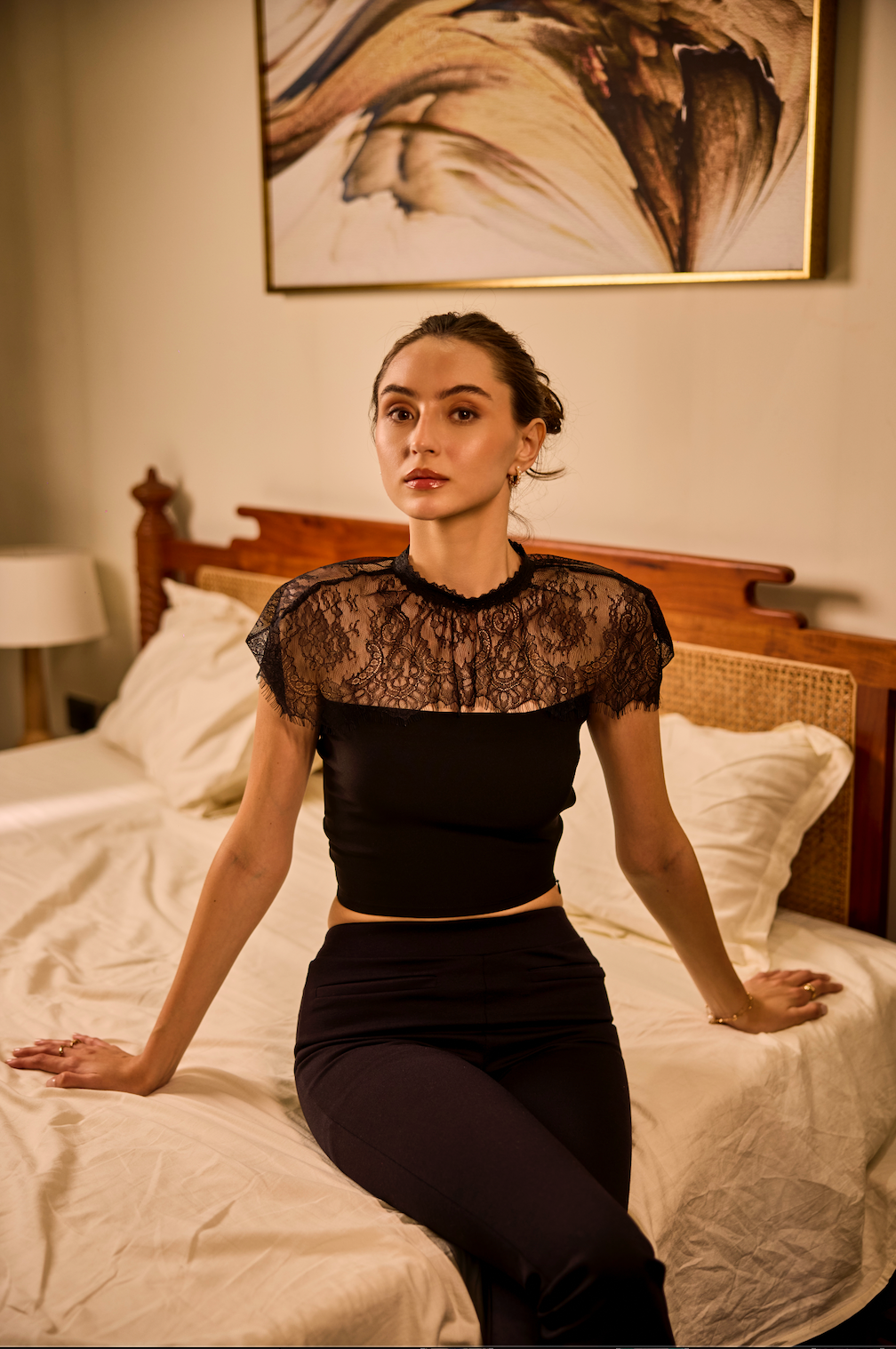 Lace Crown Top