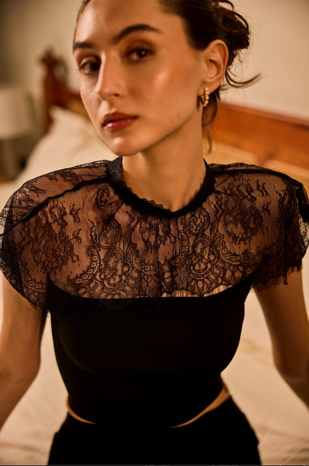 Lace Crown Top